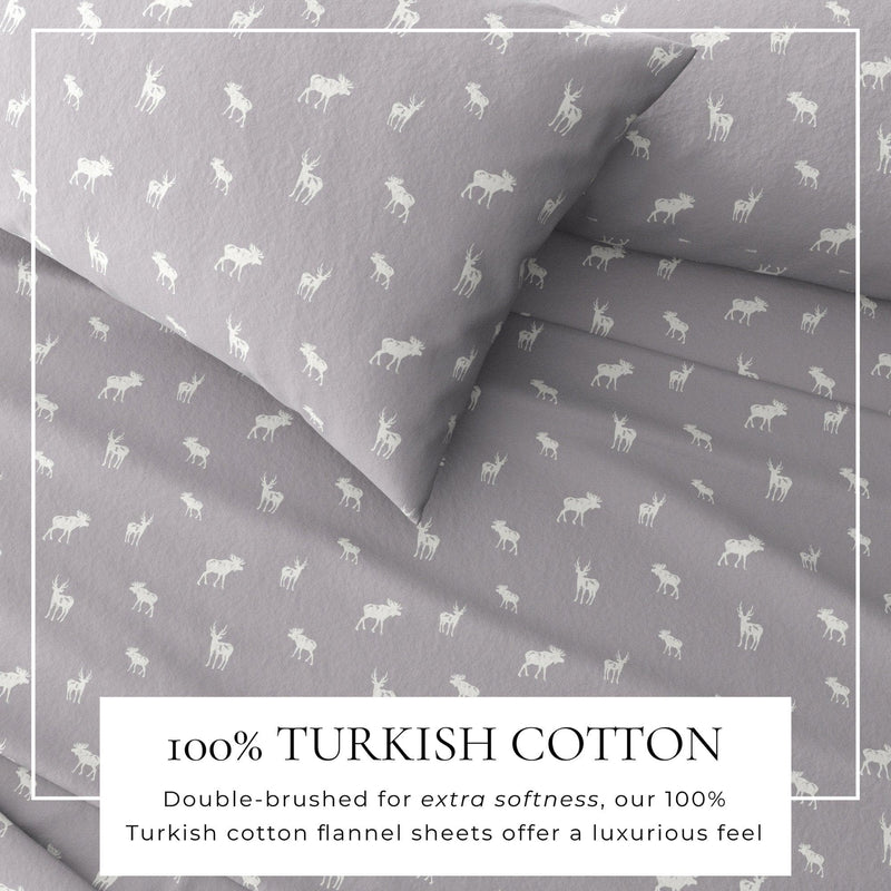 4-Piece Turkish Cotton Flannel Sheet - Lakeview Collection