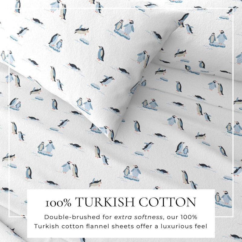 4-Piece Turkish Cotton Flannel Sheet - Lakeview Collection