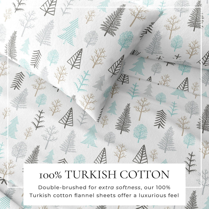 4-Piece Turkish Cotton Flannel Sheet - Lakeview Collection