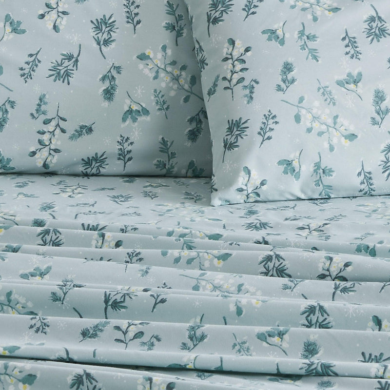 4 Piece Watercolor Floral Microfiber Sheet - Delia Collection