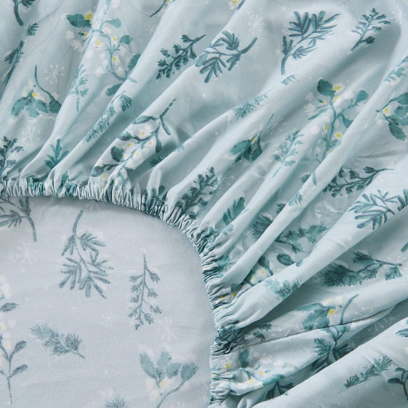 4 Piece Watercolor Floral Microfiber Sheet - Delia Collection