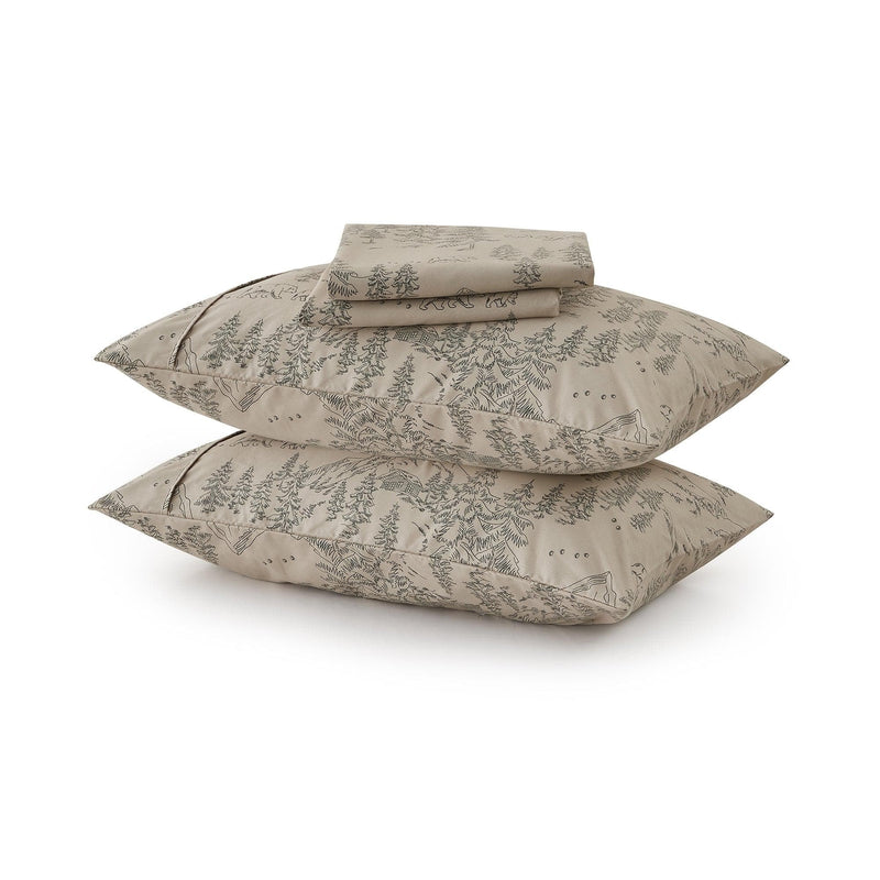 4-Piece Lodge Microfiber Sheet - Mountain Ridge Collection