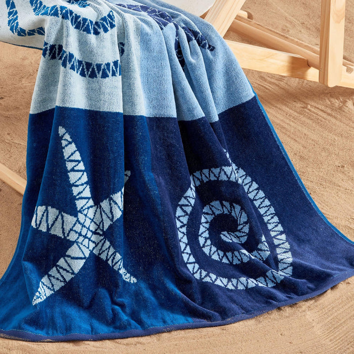 2 Pack 100% Cotton Jacquard Beach Towels - Playa Collection