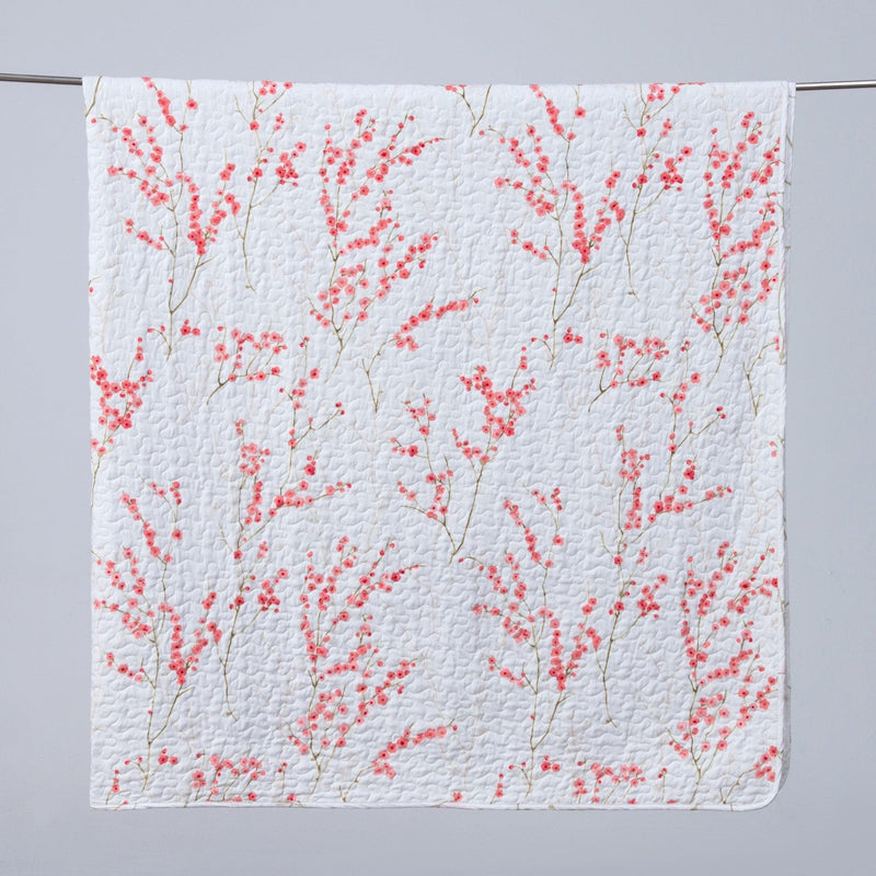 3-Piece Floral Quilt - Sakura Collection