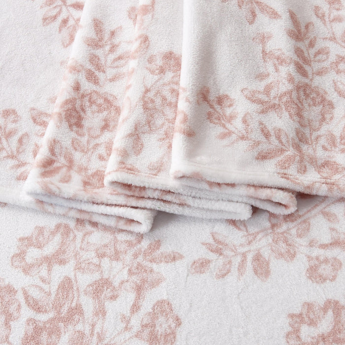 4-Piece Printed Plush Sheet - Velvet Luxe Collection