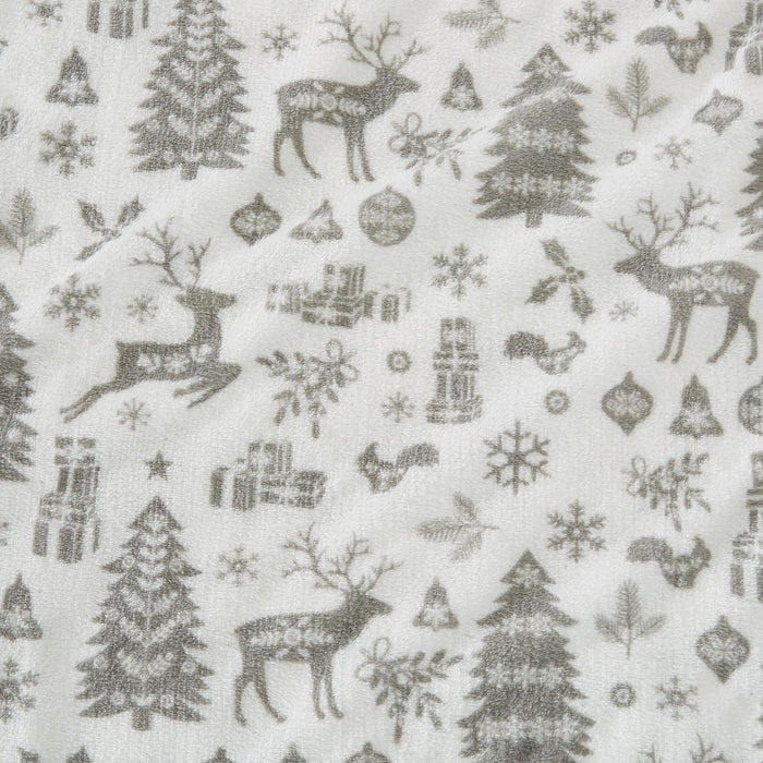 4-Piece Printed Plush Sheet - Velvet Luxe Collection