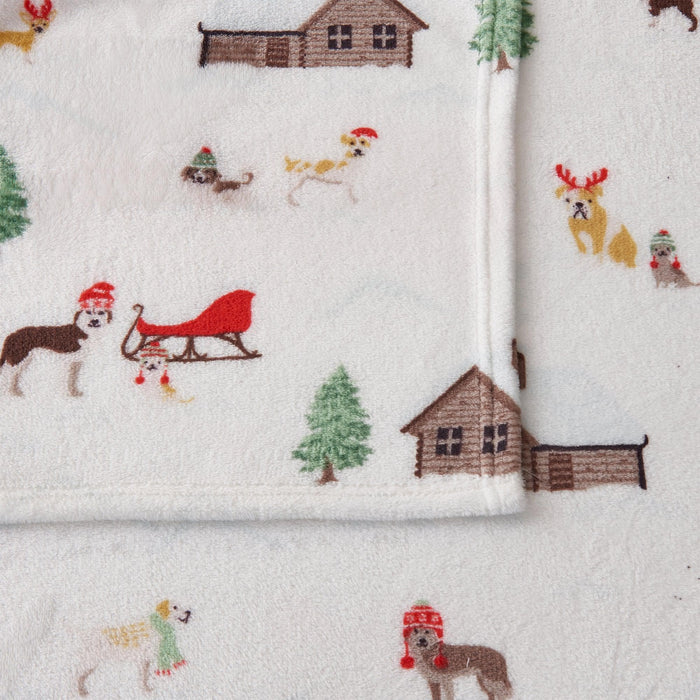 4-Piece Printed Plush Sheet - Velvet Luxe Collection