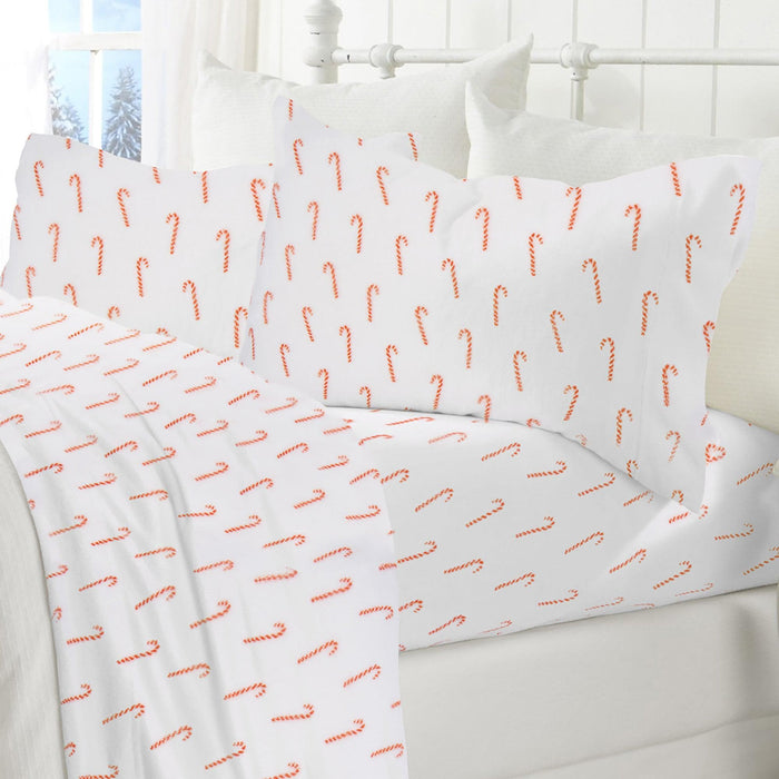 4-Piece Printed Plush Sheet - Velvet Luxe Collection