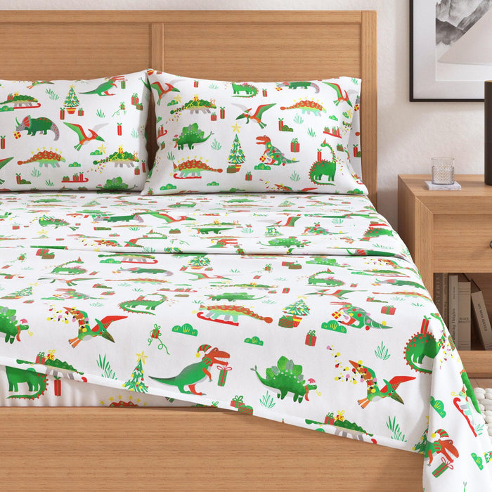 4-Piece Turkish Cotton Christmas Flannel Sheet - Whittaker Collection
