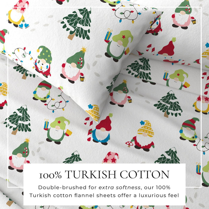 4-Piece Turkish Cotton Flannel Sheet - Whittaker Collection
