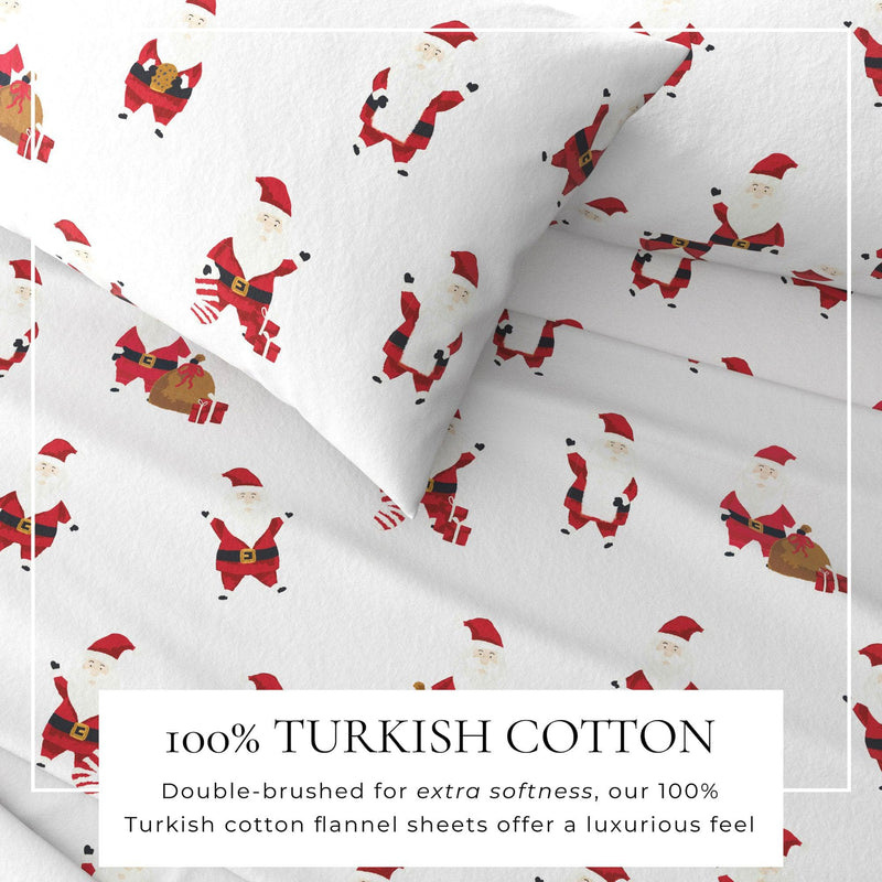 4-Piece Turkish Cotton Flannel Sheet - Whittaker Collection
