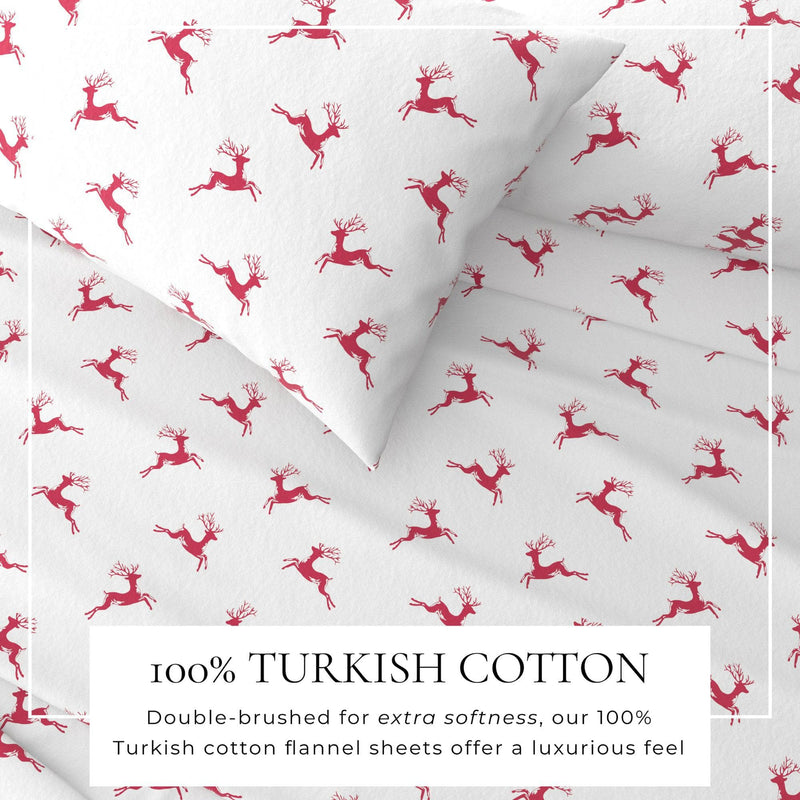 4-Piece Turkish Cotton Flannel Sheet - Whittaker Collection