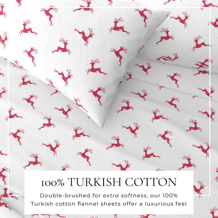 4-Piece Turkish Cotton Flannel Sheet - Whittaker Collection