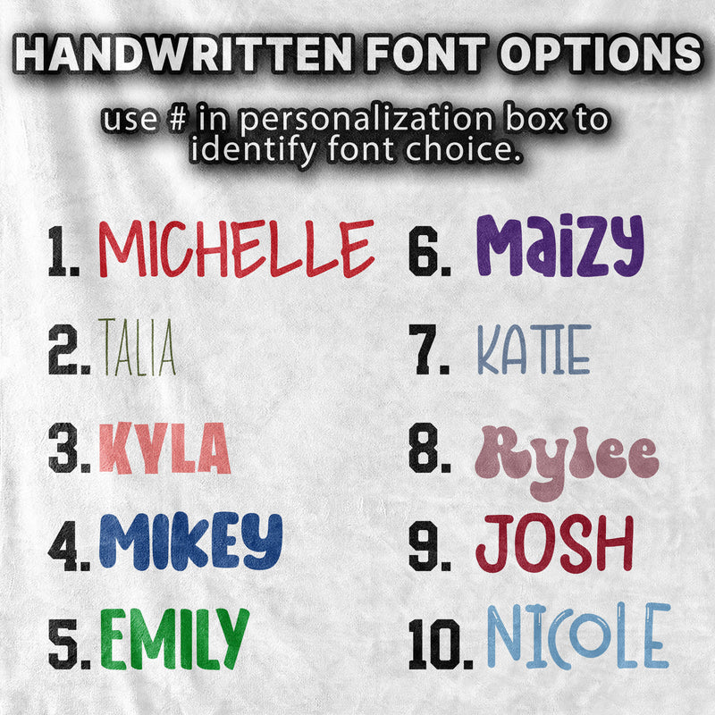 Handwritten Repeat Name - Choose your colors and font - Personalized Pillowcase