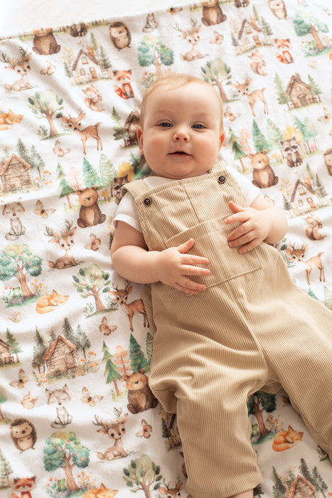 Baby & Toddler Minky Blanket - Woodsy Woodland