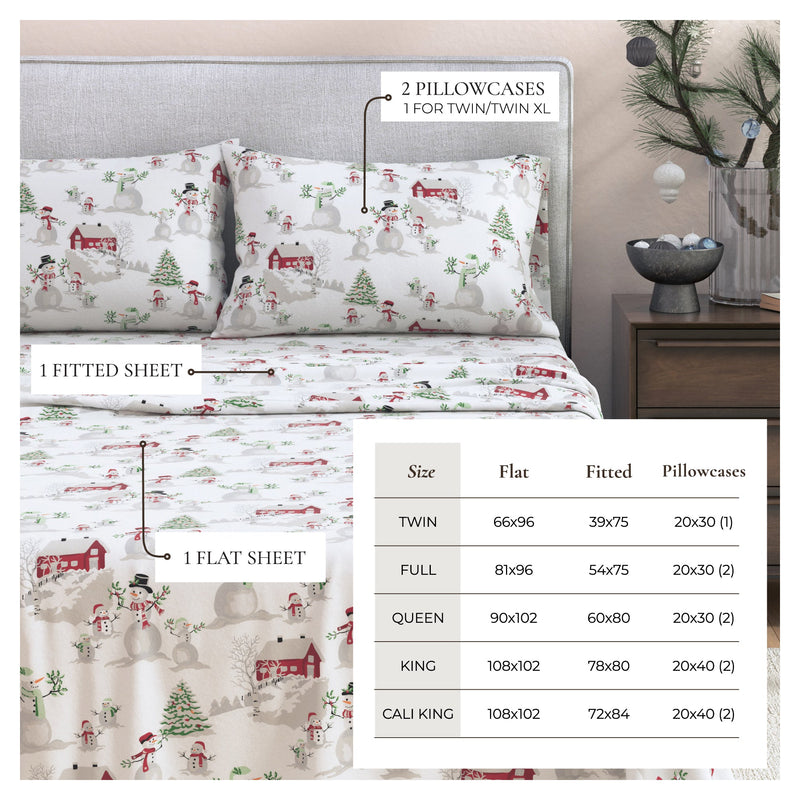 4-Piece Turkish Cotton Flannel Sheet - Stratton Collection