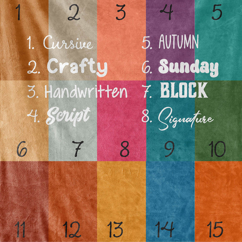 Antlers with Repeating Name - Personalized Blanket