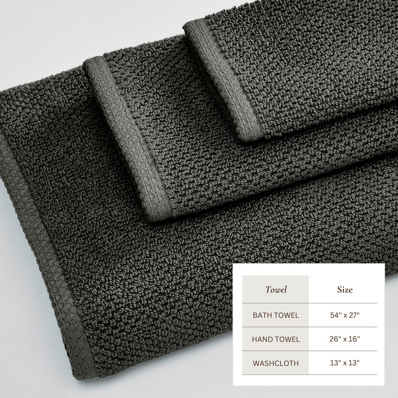 Cotton Textured Bath Towel Set - Acacia Collection