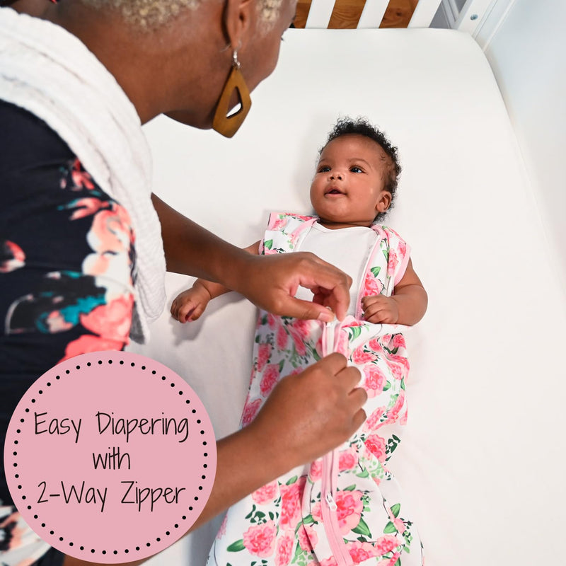Live Life in Full Bloom Baby Sleep Sack, 100% Organic Cotton