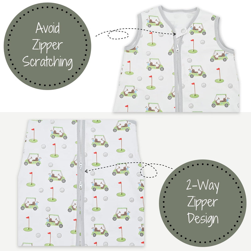 Golf A Round Baby Sleep Sack, 100% Organic Cotton