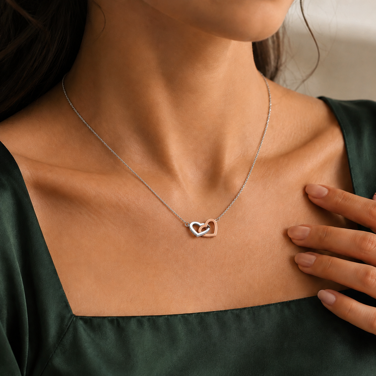 Interlocking Hearts Necklace