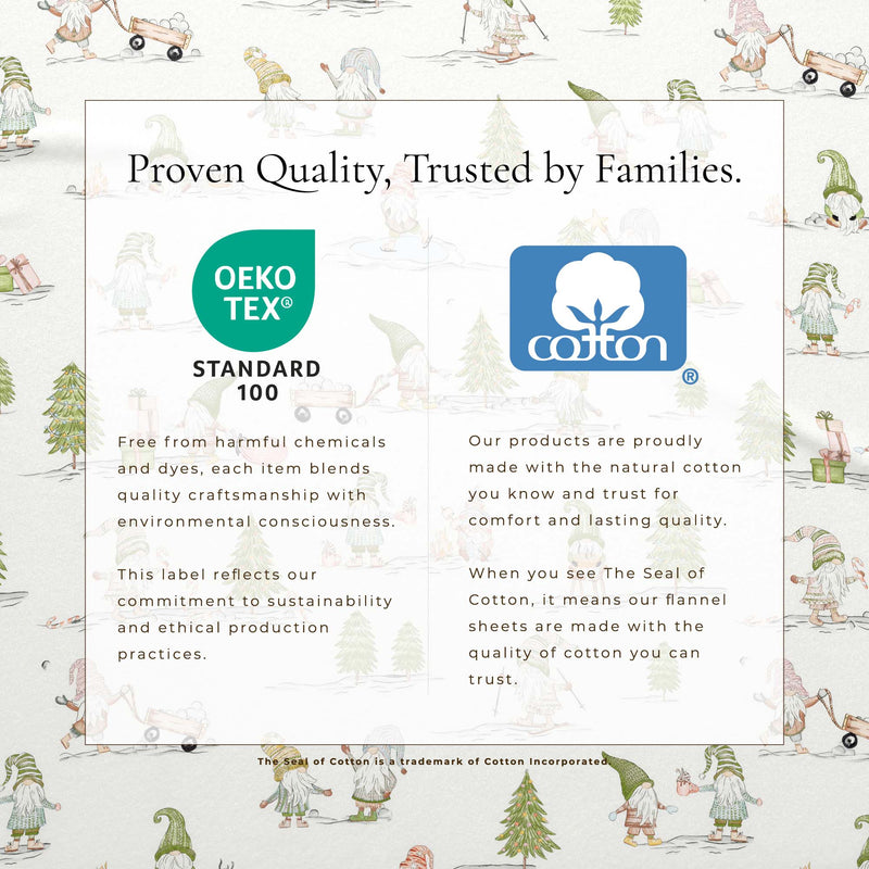Turkish Cotton Flannel Sheet Set - Elevated Holiday Collection