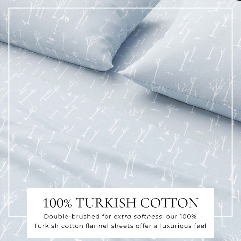 Turkish Cotton Flannel Sheet Set - Elevated Lodge Collection