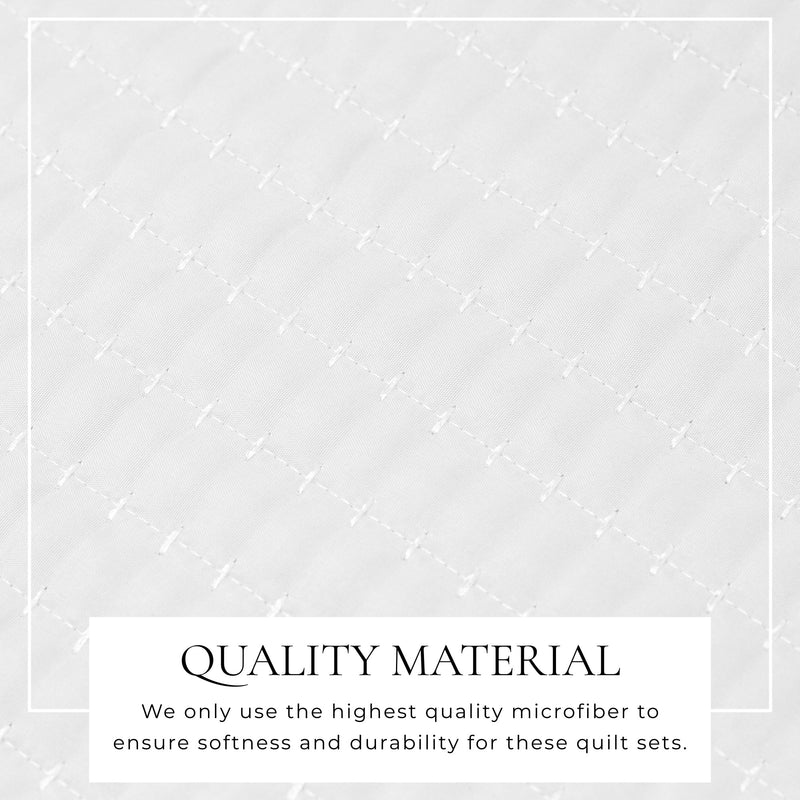 3-Piece Solid Quilt - Alicia Collection