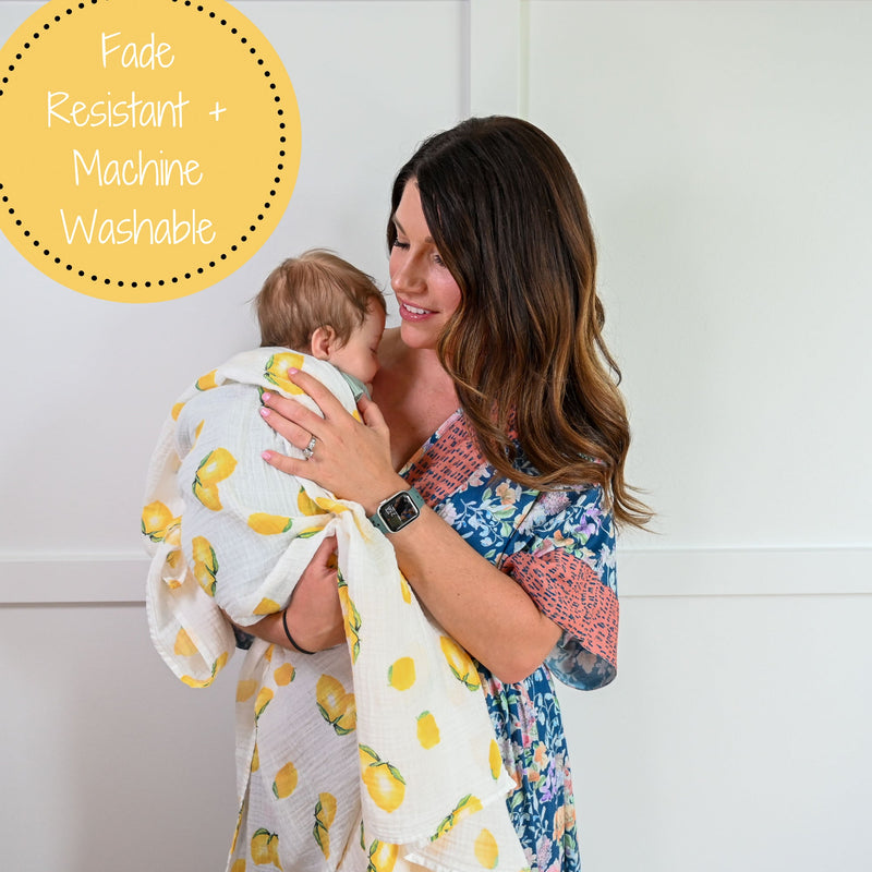 When Life Hands You Lemons Baby Muslin Swaddle Blanket