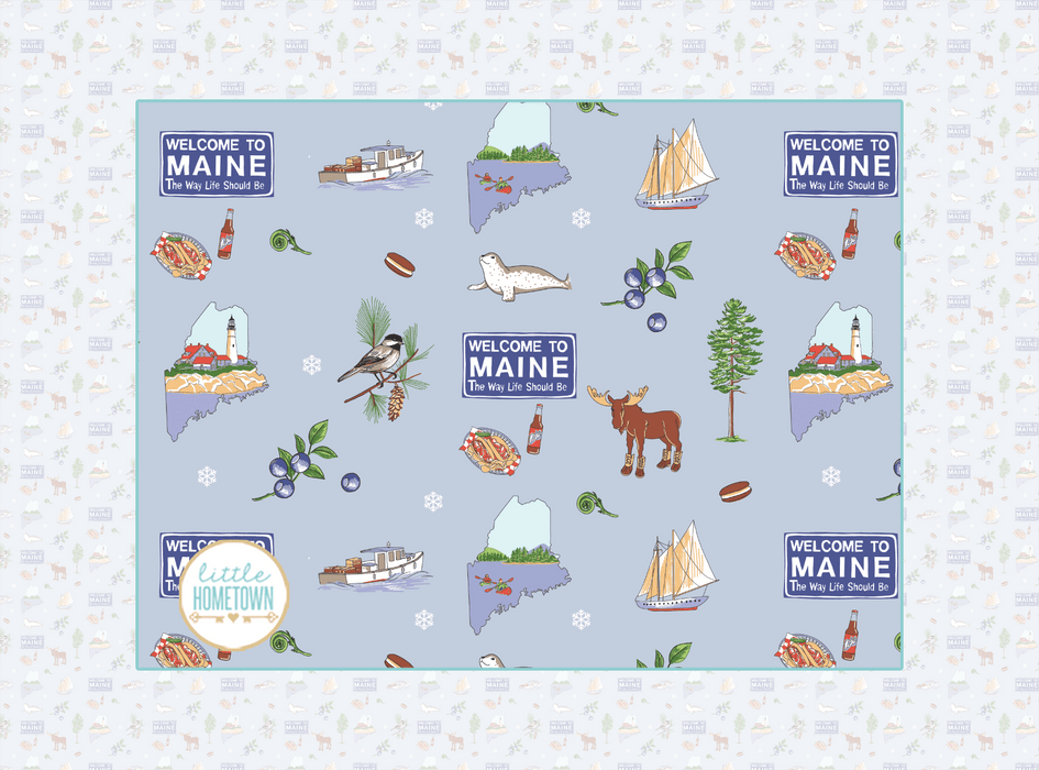 Maine Plush Throw Blanket 60x80