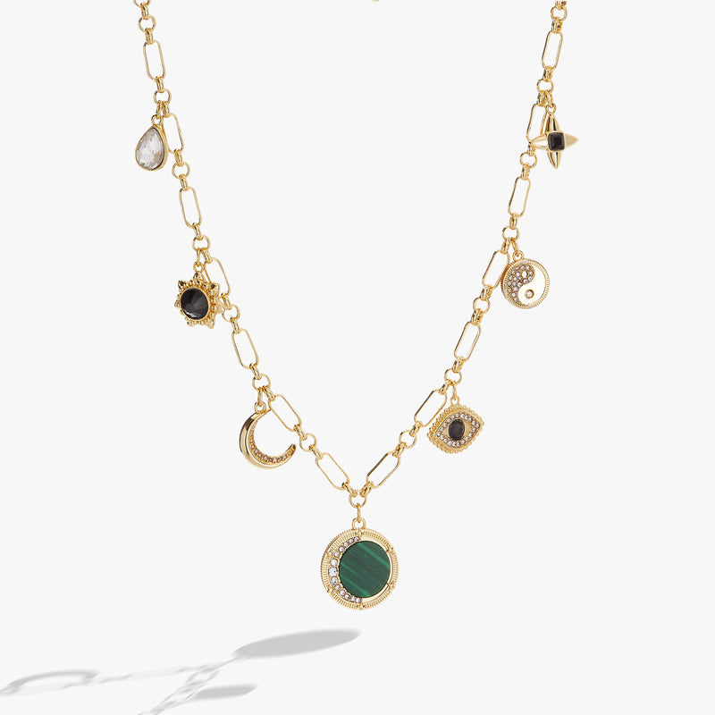Malachite Charm Necklace