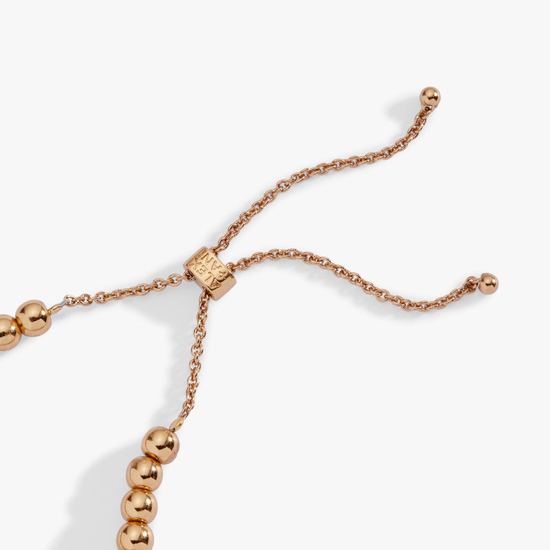 'Mrs" Beaded Bubble Bolo Bracelet