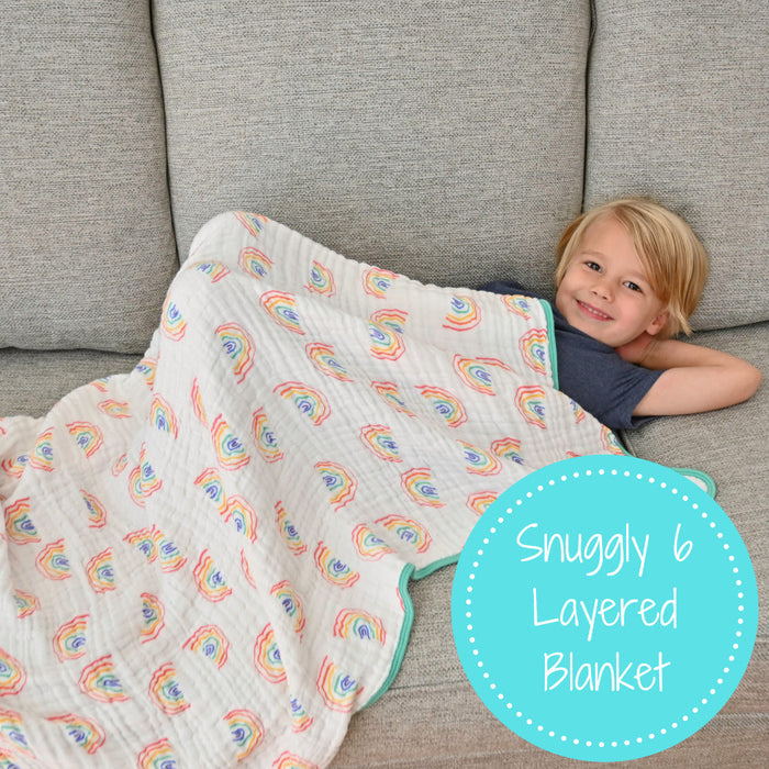 Somewhere Over The Rainbow Muslin Quilt