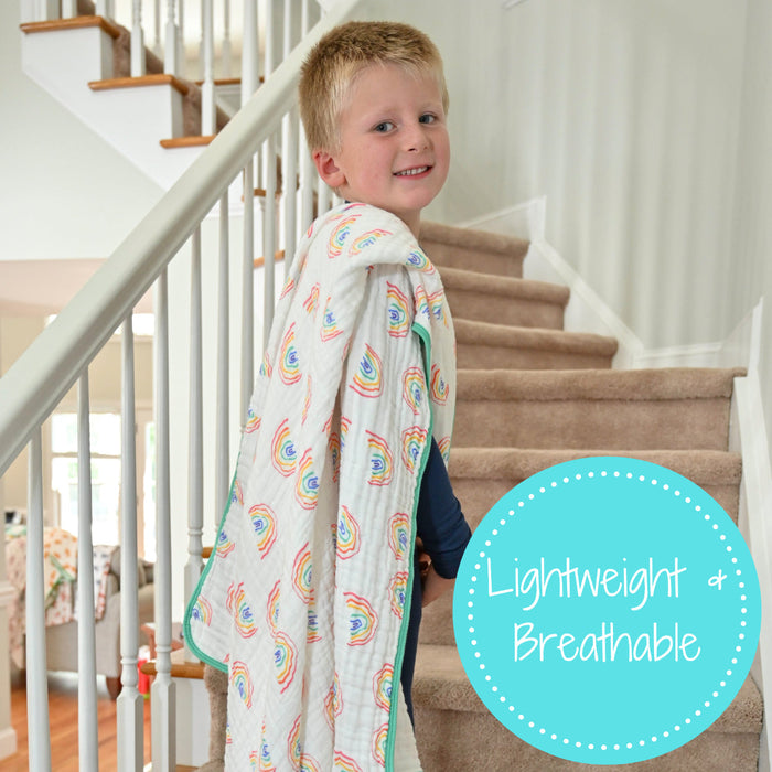 Somewhere Over The Rainbow Muslin Quilt