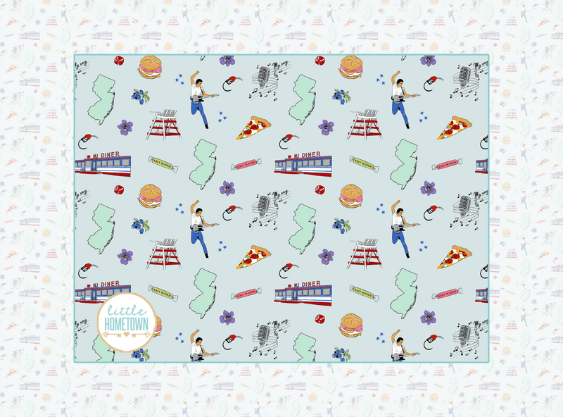New Jersey Plush Throw Blanket 60x80
