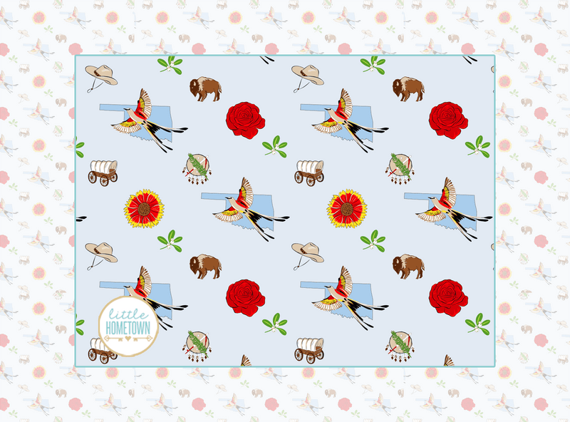Oklahoma Plush Throw Blanket 60x80