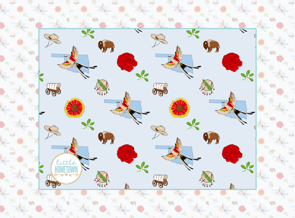 Oklahoma Plush Throw Blanket 60x80