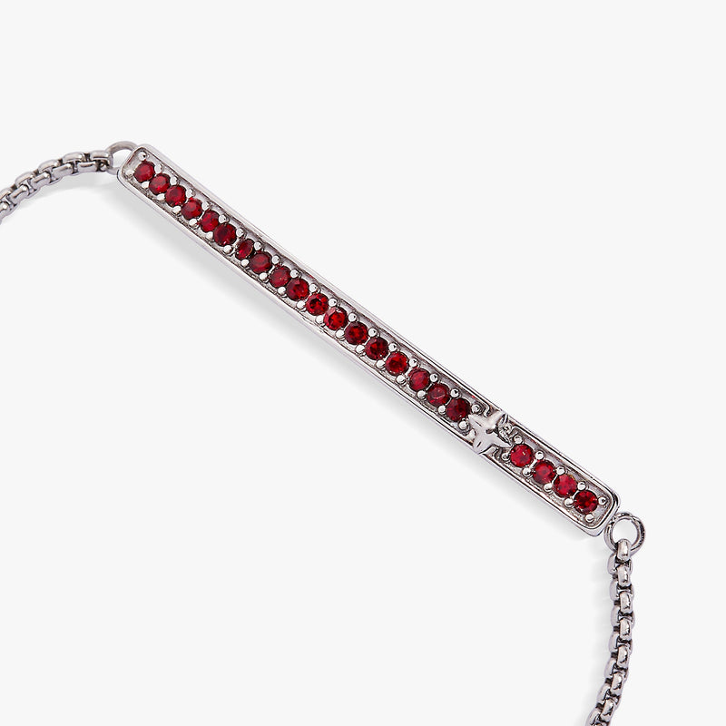 January Everyday Birthstone Pave Bolo Bracelet