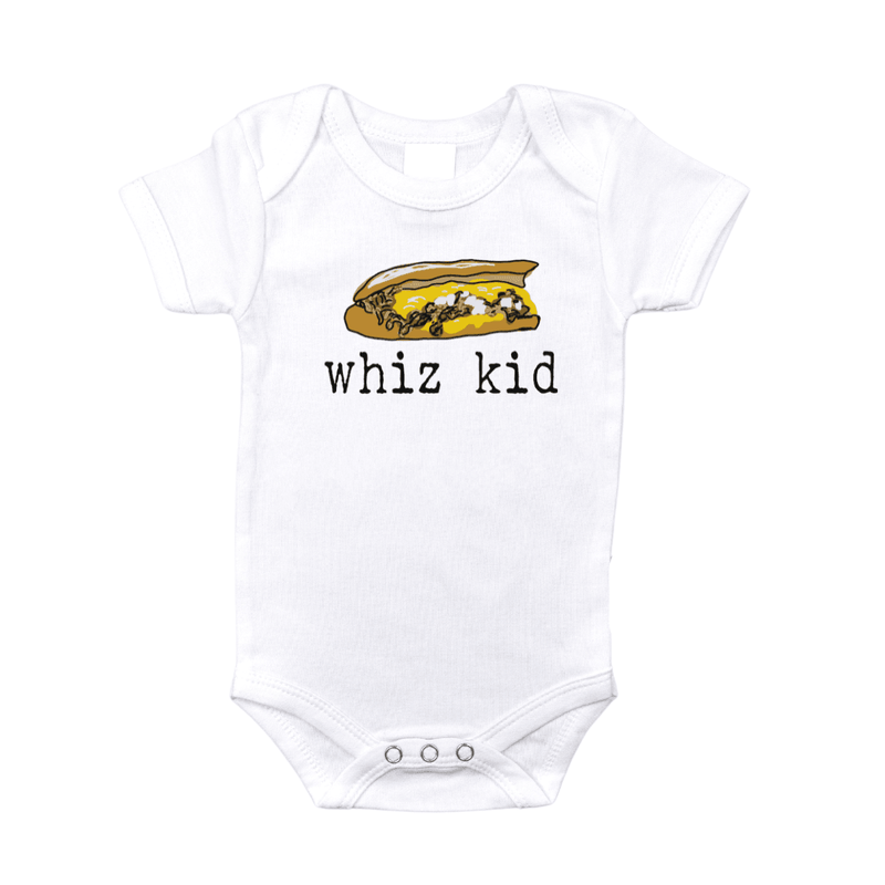 Philadelphia Baby (Whiz Kid) Gift Bundle Swaddle, Bib, and Onesie