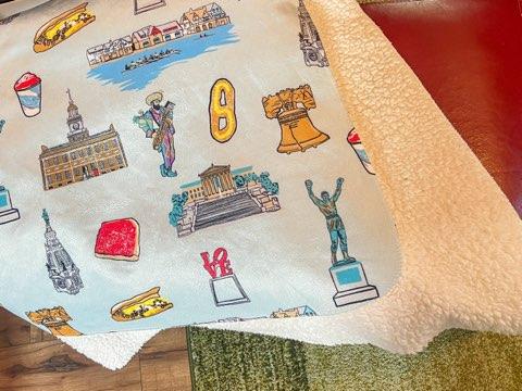 Philadelphia Plush Throw Blanket 60x80