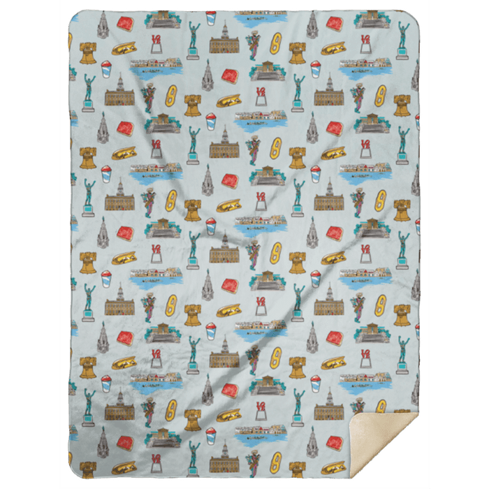 Philadelphia Plush Throw Blanket 60x80
