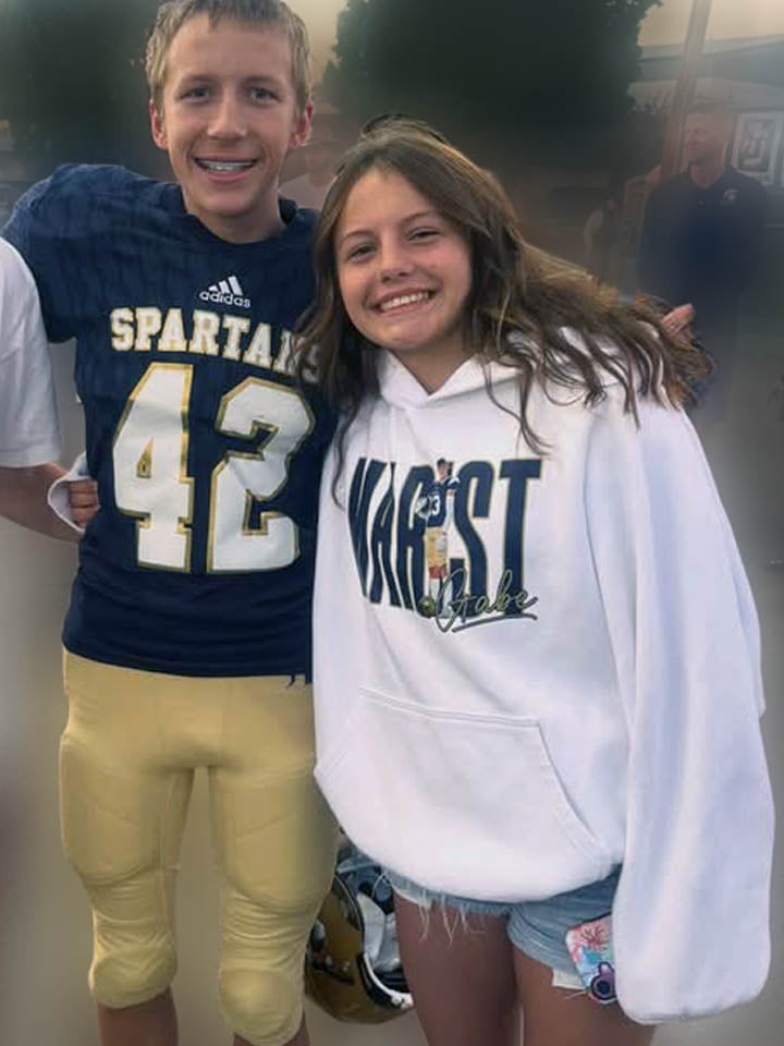 Personalized Athlete Team Hoodie, Crewneck, Long Sleeve or Tee – Custom Image with Player Photo, Team Name & Colors