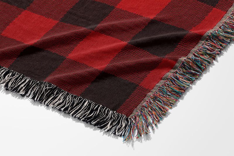 Buffalo Plaid  -  Personalized Woven Blanket