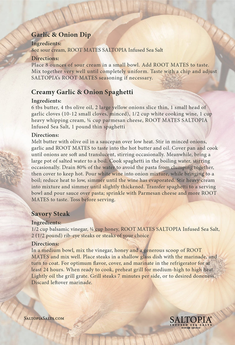 Garlic & Onion Salt: ROOT MATES