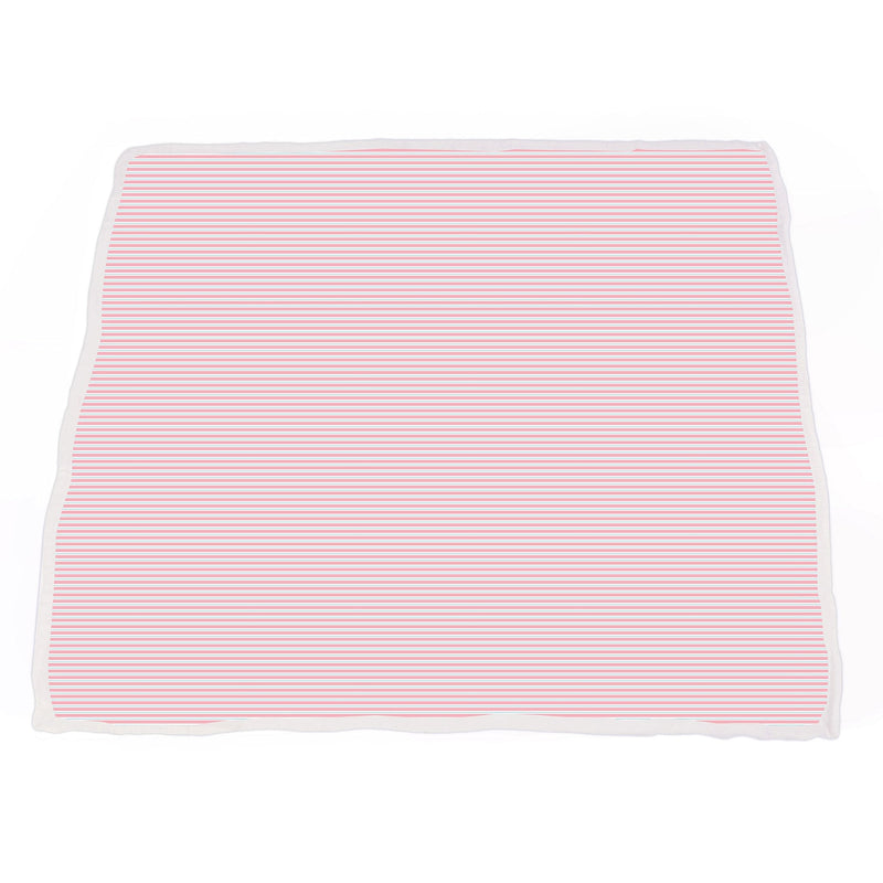 Playful Kitty and Candy Stripe Bamboo Muslin Newcastle Blanket