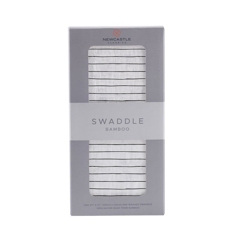 Pencil Stripe Bamboo Swaddle