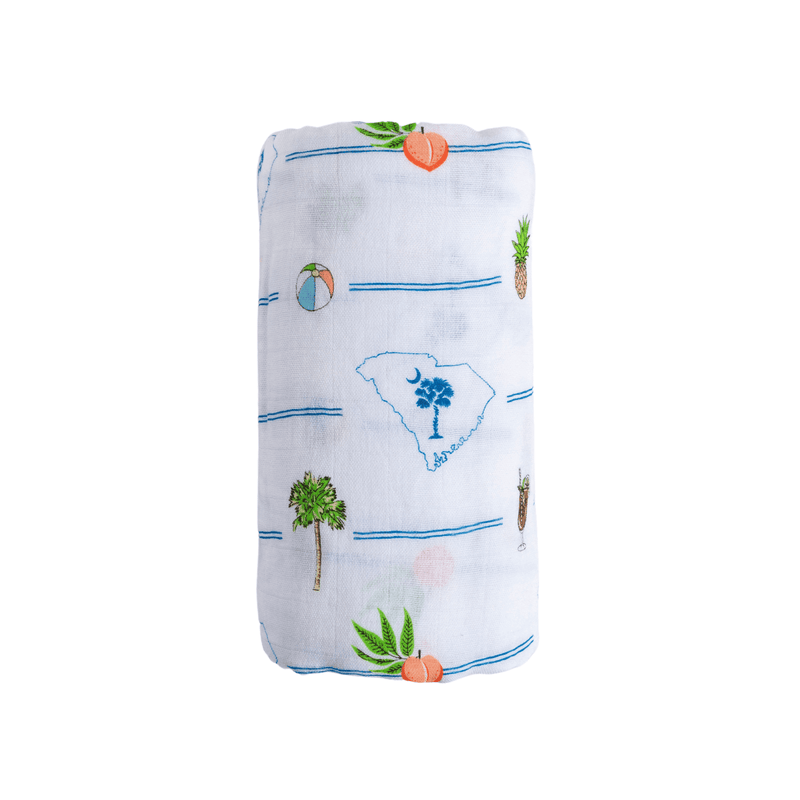South Carolina Palmetto Moon Newborn Gift Bundle: Swaddle, Bib & Onesie
