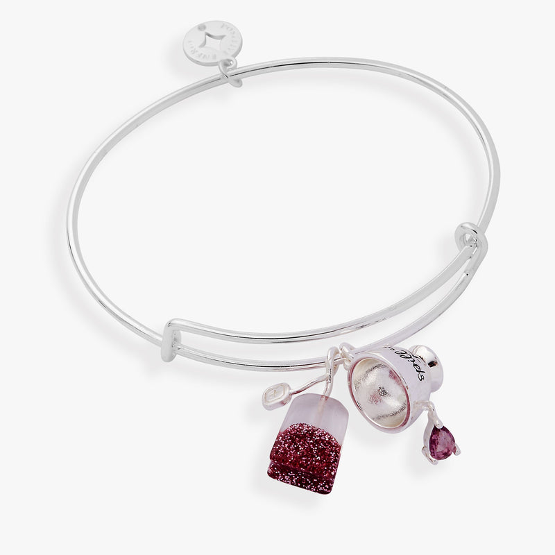 'Spill the Tea' Cup & Tea Bag Charm Bangle