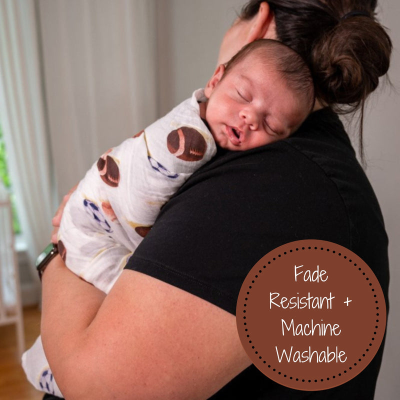 Go Sports! Baby Muslin Swaddle Blanket