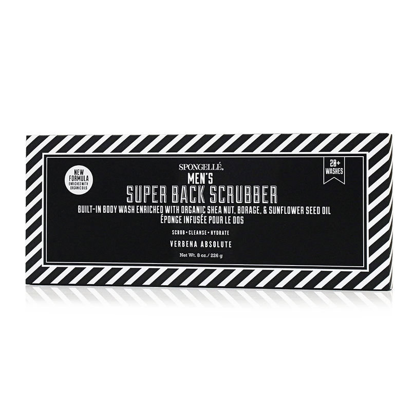 Men's Super Body Wash Infused Back Scrubber